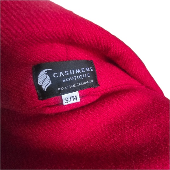 100% Pure Cashmere Red Robe Coat Quiet Luxury Old Money S/M - Picture 8 of 11